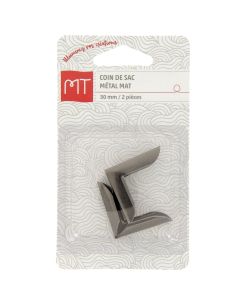 Coin de sac 30 mm nickel mat 2 pièces
