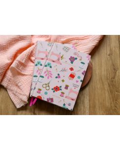 Carnet recouvert de tissu motif Love Couture - Lise Tailor