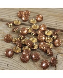 Lot de 5 bouton Shiny 10 mm dune - Églantine et Zoé