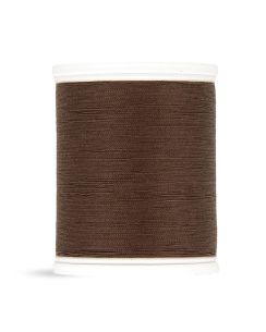 Bobine fil 500 m 100% polyester marron foncé