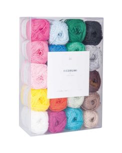 Kit 20 fils à crocheter Ricorumi 001 57,5m - Rico Design