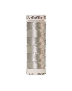 Bobine de fil à coudre Mettler Metallic argenté