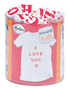 Kit tampons textile alphabet