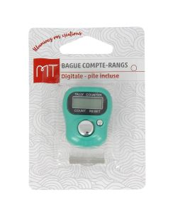 Compteur de rang bague vert sapin MT