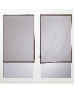 Paire de voilages Mémoire beige uni