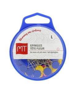 Épingles tête fleur