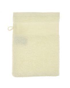 Gant de toilette à broder écru 