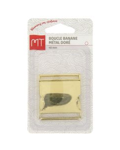 Boucle de banane dorée 40 mm