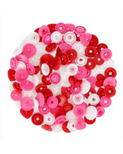 Boutons-pression coeurs et ronds Color Snaps
