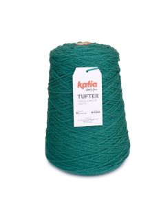 Cône de laine pour tufting 500m émeraude - Katia