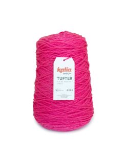 Cône de laine pour tufting 500m fuchsia - Katia