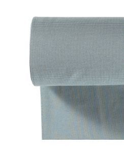 Bord côte tubulaire coton mini rayures vert amande