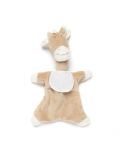 Doudou à broder girafe beige