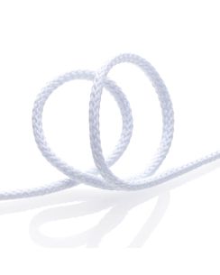 Cordon tressé 4mm - Blanc