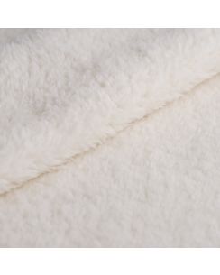 Tissu fausse fourrure blanc mouton double face