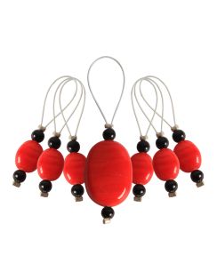 Marqueur de maille perle tangerine Zooni - Knit Pro