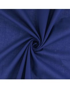 Tissu voile de coton Olivia uni bleu marine