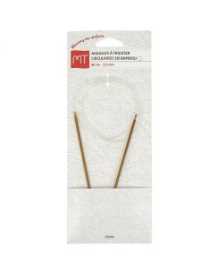 Aiguilles circulaires 2.5 bambou 80 cm