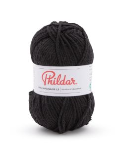 Pelote de laine phil imaginaire 3,5 noir Phildar