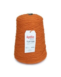 Cône de laine pour tufting 500m orange - Katia