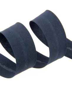 Biais replié bleu foncé 20 mm