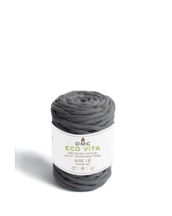 Pelote de fil Eco Vita 12 - coton recyclé gris souris col n°12