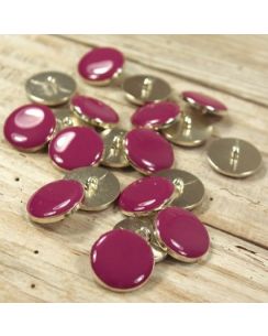 Lot de 2 bouton chic magenta 20 mm