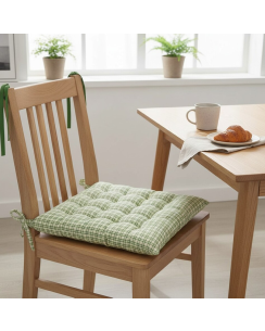 Galette de chaise Picoti carreaux 40x40cm vert