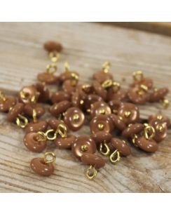 Lot de 5 boutons Perla 10mm dune - Églantine et Zoé
