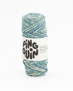 Pelote de fil à tricoter Macramé multico marin - Pingouin