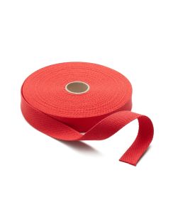 Sangle coton rouge 23mm pour sac