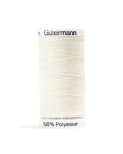 Bobine de fil polyester Gütermann - Blanc - COL 1