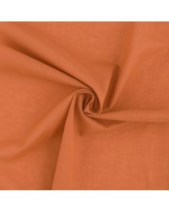 Tissu voile de coton Olivia uni orange rouille
