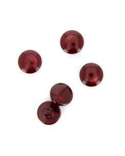 Boutons ronds à queue bordeaux 15 mm  