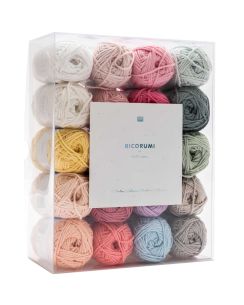 Kit 20 fils à crocheter Ricorumi pastel 004 57,5m - Rico Design