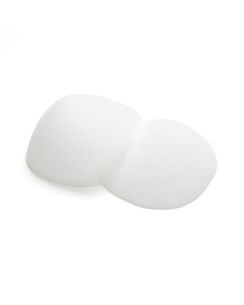 Coques blanches en mousse pour soutien-gorge T85