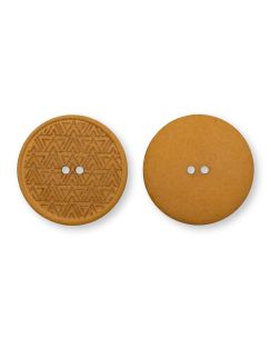 Bouton chanvre recyclé 2 trou 28 mm jaune