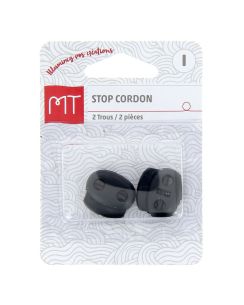 Stop cordon 2 trous noir