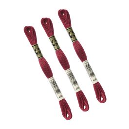 Broderie Artisanale DMC - Lot De 3 Échevettes Fil à Broder NOIR 310 - Mouliné 100% Coton - Pour Point De Croix Fil à Broder DMC