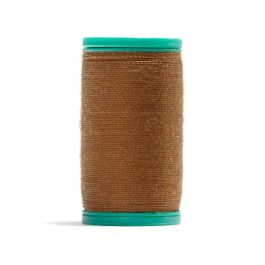 Bobine De Fil Corde Coton Ciré 2 Mm - Environ 80 Mètres - Couleur Marron Noisette - Neuf