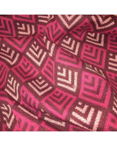 Tissu jacquard coton bio Losanges rose - Albstoffe
