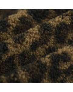 Tissu bouclette léopard brun