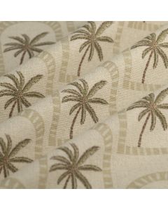 Tissu bachette lin coton dattier arche naturel 