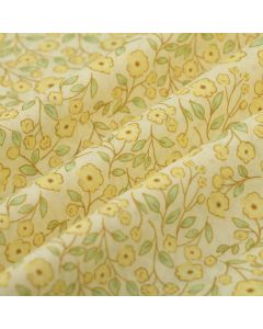 Tissu voile de coton floral mimosa