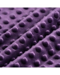 Tissu polaire minky Minnie pois uni violet