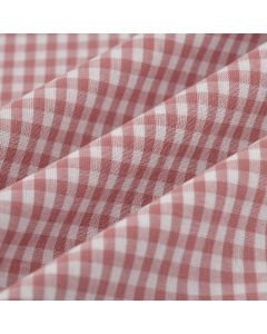 Tissu vichy carreaux moyen vieux rose