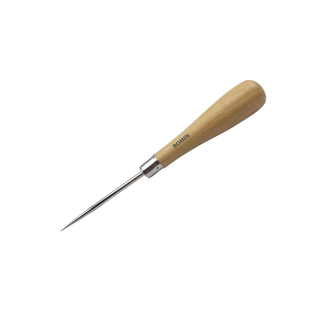Lot De 2 Anciens Poinçons à Bois - Manche En Bois - Longueurs 8" Et 5 1/4" - Affûtés