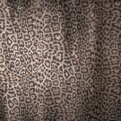 Coupon de tissu simili cuir léopard doré