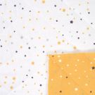 Tissu matelassé étoiles jaunes 