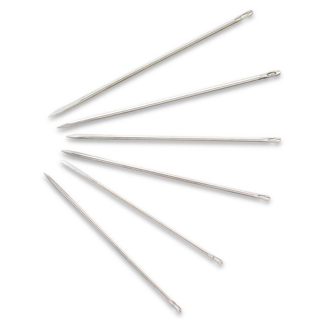 2 Aiguilles Tapissier Triangulaires - 75 Mm Et 55 Mm - Pour Matelas, Couture, Mercerie - Neuf